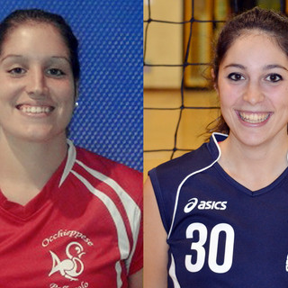 Marika Saporito del teamvolley e Giorgia Marinello del Gaglianico