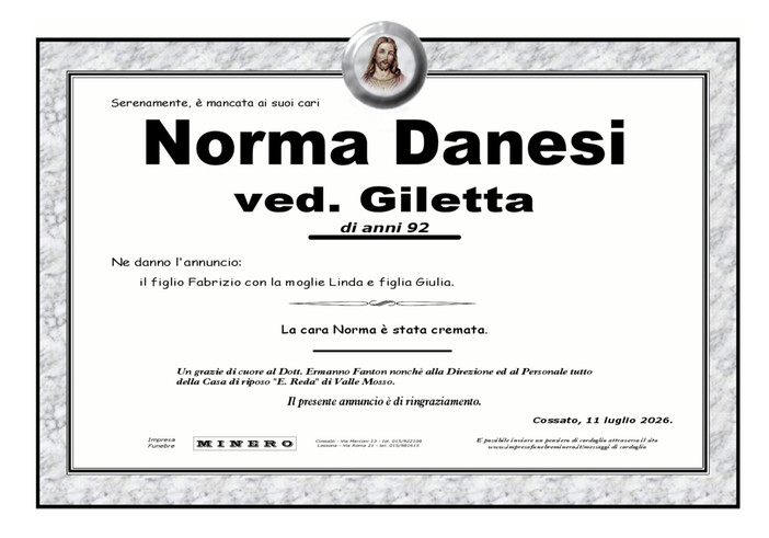 Norma Danesi, ved. Giletta