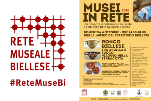 Rete Museale Biellese, dal Museo del Territorio all'Ecomuseo della Terracotta: torna "Musei in rete" Rete Museale Biellese, dal Museo del Territorio all'Ecomuseo della Terracotta: torna "Musei in rete"