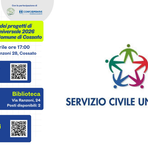 Cossato presenta il Servizio Civile Universale 2026: tutti i progetti in corso Cossato presenta il Servizio Civile Universale 2026: tutti i progetti in corso