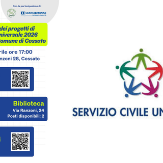 Cossato presenta il Servizio Civile Universale 2026: tutti i progetti in corso