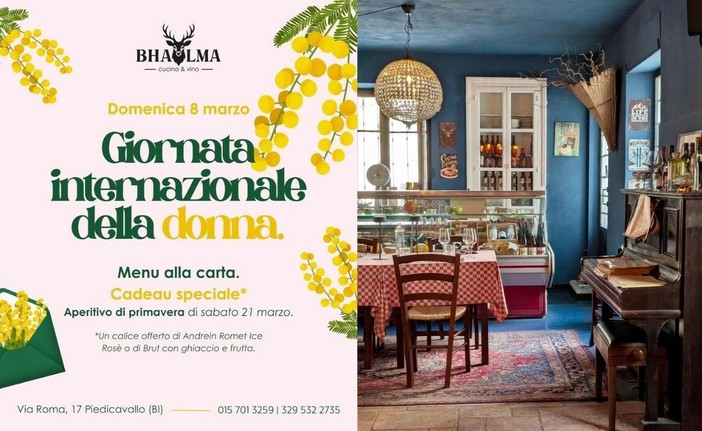 Bhalma Cucina & Vino, l’8 marzo si celebra con gusto: esperienza gastronomica a Piedicavallo Bhalma Cucina & Vino, l’8 marzo si celebra con gusto: esperienza gastronomica a Piedicavallo