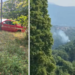 Incendio a Pralungo: AIB e Vigili del Fuoco in azione Incendio a Pralungo: AIB e Vigili del Fuoco in azione