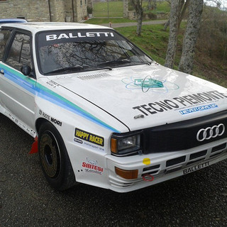 L'Audi A4 dell'equipaggio composto da Davide Negri e Marco Zegna