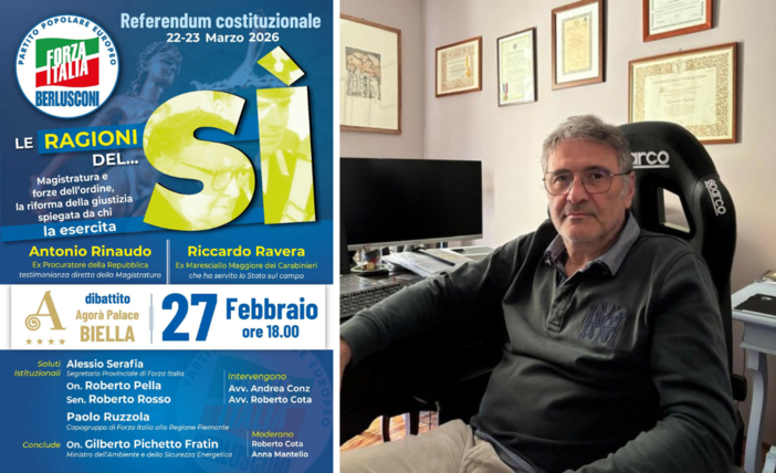 Referendum, a Biella il confronto sulla riforma della giustizia: Ravera e Rinaudo all’Agorà Palace