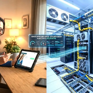 Data center: i giganti invisibili che fanno funzionare il mondo digitale (e il loro conto ambientale) - Immagini generate con IA