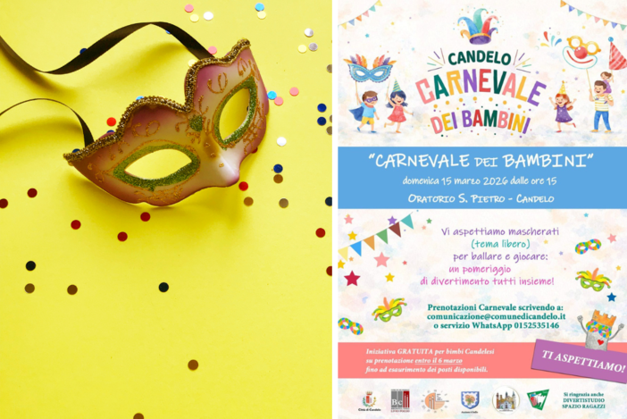 Candelo, all’Oratorio San Pietro arriva il “Carnevale dei Bambini”