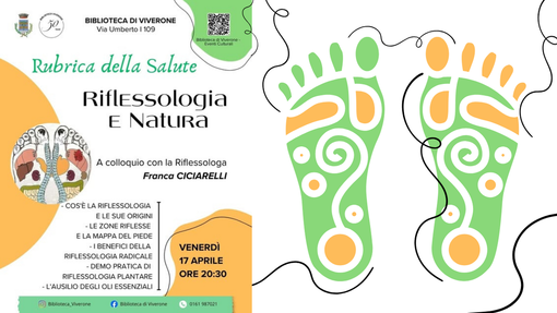 Torna a Viverone la "Rubrica della Salute": appuntamento su riflessologia e natura Torna a Viverone la "Rubrica della Salute": appuntamento su riflessologia e natura