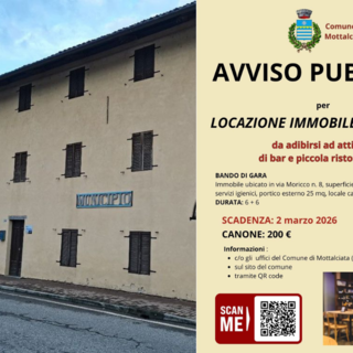 Mottalciata, immobile comunale in affitto per bar: domande entro il 2 marzo