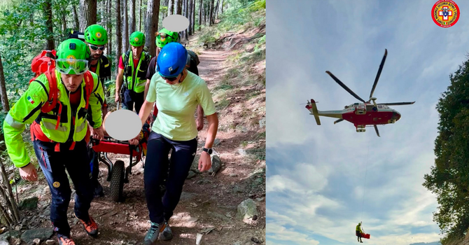 Soccorso Alpino ed eliambulanza: tre operazioni nel Biellese