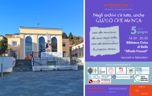 “Negli archivi c’è tutto, anche quello che manca”: torna a Biella la Notte degli Archivi “Negli archivi c’è tutto, anche quello che manca”: torna a Biella la Notte degli Archivi