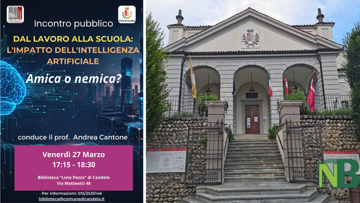 Intelligenza artificiale, scuola e famiglia: a Candelo l'incontro pubblico Intelligenza artificiale, scuola e famiglia: a Candelo l'incontro pubblico