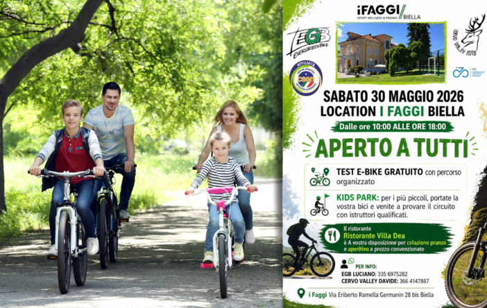 E-bike, MTB e Kids Park: ai Faggi Biella una giornata aperta a tutti E-bike, MTB e Kids Park: ai Faggi Biella una giornata aperta a tutti