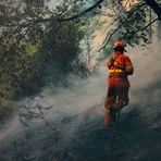 Incendio Monte Barone, inquinamento atmosferico: PM10 sopra la media - Foto AIB Bruzolo Incendio Monte Barone, inquinamento atmosferico: PM10 sopra la media - Foto AIB Bruzolo