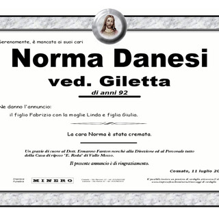 Norma Danesi, ved. Giletta