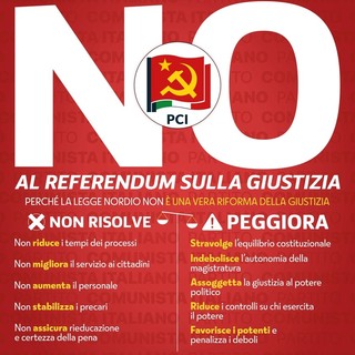 Gazebo unitario dei comunisti biellesi per il NO alla controriforma della giustizia