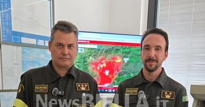 Monte Barone in fiamme: fronte critico tra Le Piane e l’Alpe Noveis