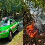 Emergenza incendi in Valsesia, mobilitati 16 volontari AIB dal Biellese - Foto AIB