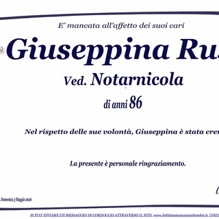 Giuseppina Russi. Ved. Notarnicola