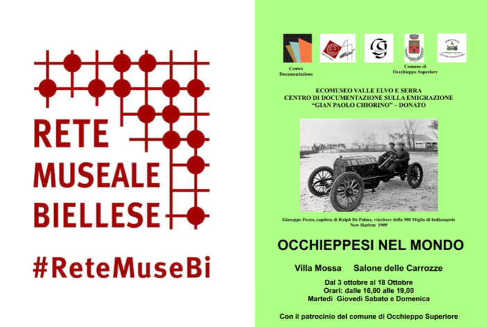 Occhieppo Superiore, a Villa Mossa la mostra "Occhieppesi nel mondo" Occhieppo Superiore, a Villa Mossa la mostra "Occhieppesi nel mondo"