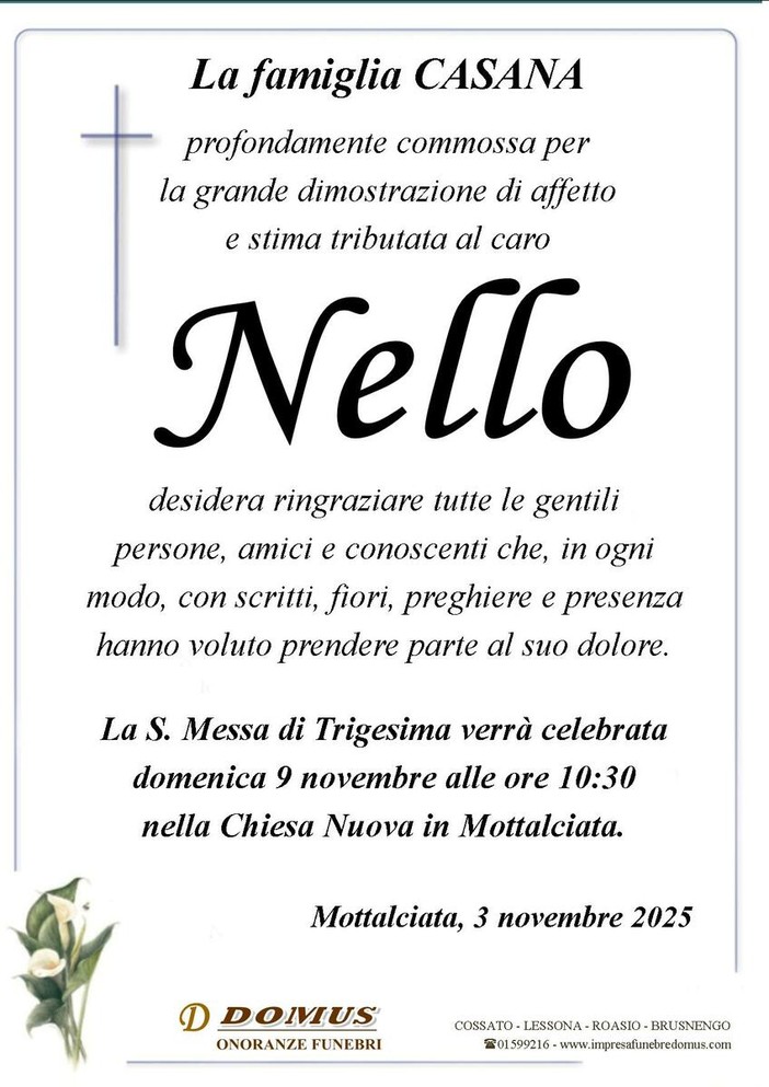 Nello - Ringraziamenti