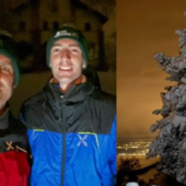 Oasi Zegna sotto le stelle: il Santuario di San Bernardo dopo la nevicata