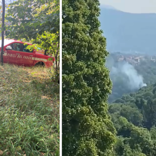 Incendio a Pralungo: AIB e Vigili del Fuoco in azione