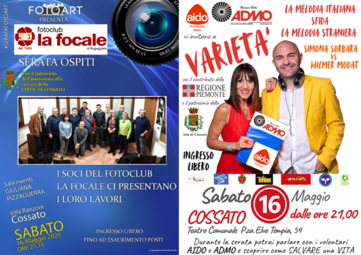 Solidarietà fra Musica e fotografia: doppio appuntamento a Cossato