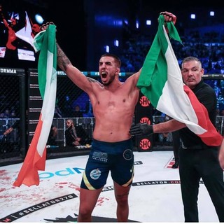 Il biellese Niccolò Solli al Bellator MMA di Milano - Foto pagina FB Niccolò Solli