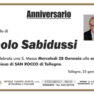Paolo Sabidussi - Anniversario