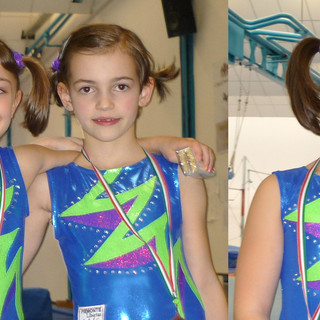 Le 5 piccole atlete della Piemonte Libertas