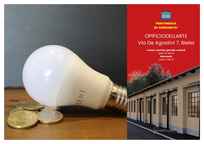 Bollette, aiuti anche a Biella: attiva la Portineria energetica in via De Agostini Bollette, aiuti anche a Biella: attiva la Portineria energetica in via De Agostini