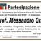 Prof. Alessandro Orsi, Partecipazione