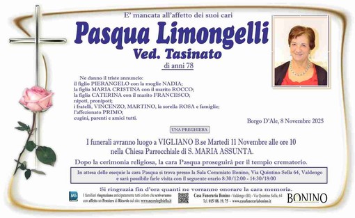 Pasqua Limongelli ved. Tasinato Pasqua Limongelli ved. Tasinato