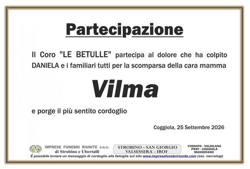 Vilma - Partecipazione Vilma - Partecipazione