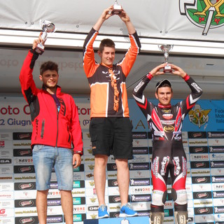 Nicolò Albertoni sul podio