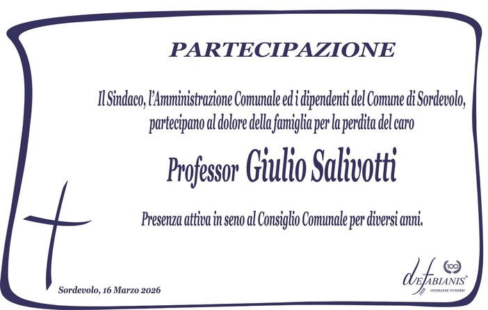 Professor Giulio Salivotti - Partecipazione