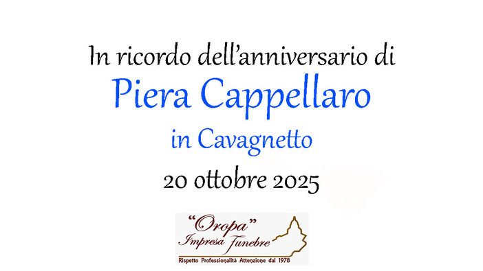Piera Cappellaro in Cavagnetto - Anniversario