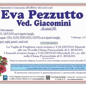 Eva Pezzuto, ved. Giacomini
