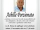 Achille Porzionato, anniversario