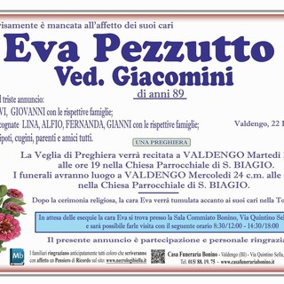Eva Pezzuto, ved. Giacomini