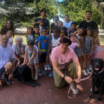 Pet therapy al centro estivo del Villaggio: i bambini incontrano Cloud e Zeus