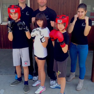 I tecnici Andrea Berto e Vincenzo Frascella insieme a Gregorio Gullo, Giulia Bertoletti, Edoardo Pireddu e Sara Pireddu