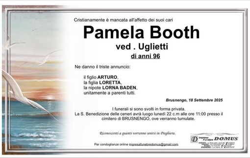 Pamela Booth, ved. Uglietti Pamela Booth, ved. Uglietti