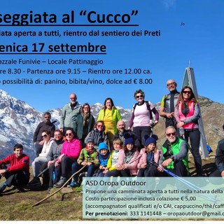 Oropa Outdoor: la passeggiata al Cucco, sul sentiero dei Preti. Oropa Outdoor: la passeggiata al Cucco, sul sentiero dei Preti.