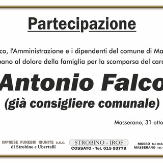 Antonio Falco, partecipazione