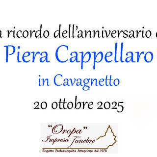 Piera Cappellaro in Cavagnetto - Anniversario Piera Cappellaro in Cavagnetto - Anniversario