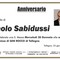 Paolo Sabidussi - Anniversario