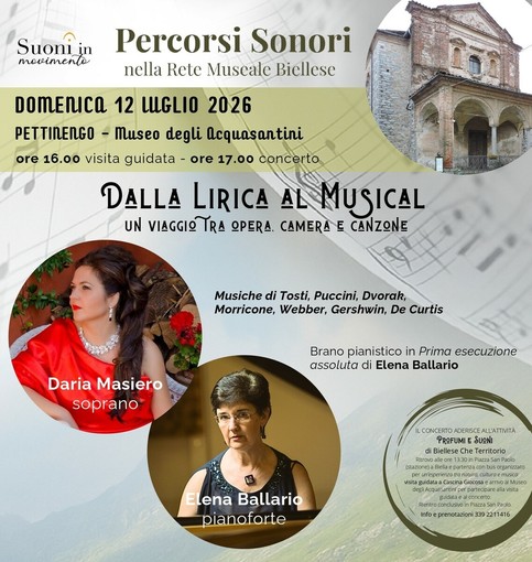 "Percorsi sonori" al MUSA: concerto a Pettinengo