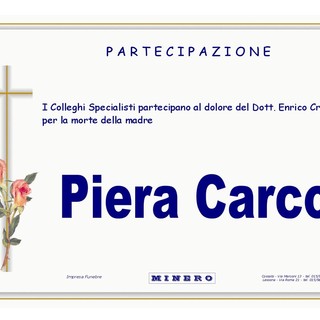 Piera Carco - Partecipazione